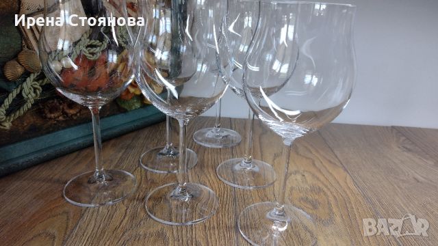 Големи чаши за вино, кристалин. 550 мл, снимка 5 - Чаши - 45723807