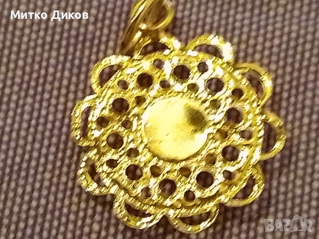 Висулка иконка за колие или верижка позлатено, снимка 4 - Колиета, медальони, синджири - 53798940