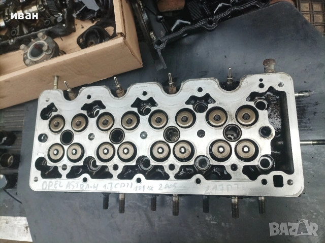 Цилиндрова глава за Опел Астра h 1.7 CDTI. 101 кс. 2005 год. Z17DTH. , снимка 5 - Части - 53670509
