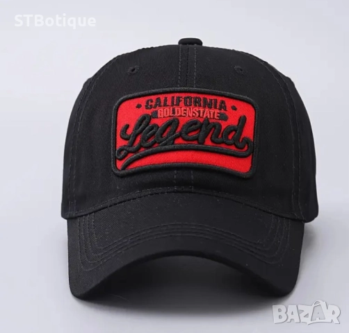 🧢 Стилна бейзболна шапка с 3D бродерия „LEGEND“ – от STBoutique