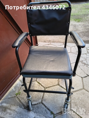  Тоалетен стол за хора с ограничена подвижност, снимка 2 - Други стоки за дома - 52799735