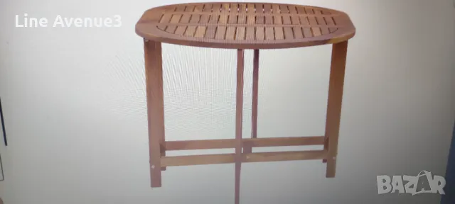 Градинска маса, 130x90x72 см, акация масив, снимка 3 - Маси - 49979171