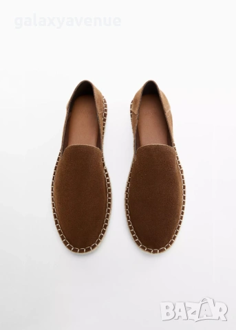 Mango Мъжки еспадрили от велур с юта, снимка 5 - Мокасини - 54067697