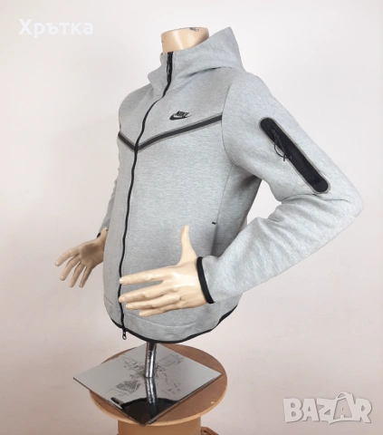 Nike Tech Fleece Windrunner - Оригинално мъжко горнище размер M, снимка 3 - Спортни дрехи, екипи - 54066733