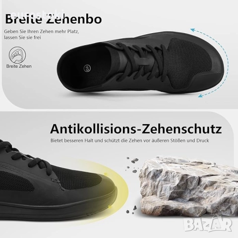 Solhe Широки летни маратонки за боси крака с широк пръст и нулево сцепление, леки дишащи спортни , снимка 5 - Маратонки - 52457057