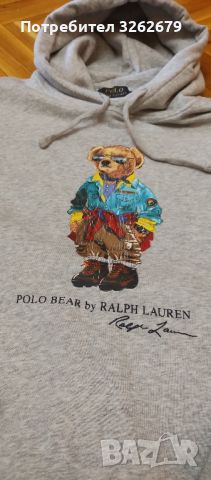 Ralph Lauren bear суичър 100% оригинален M, снимка 4 - Спортни дрехи, екипи - 46291419