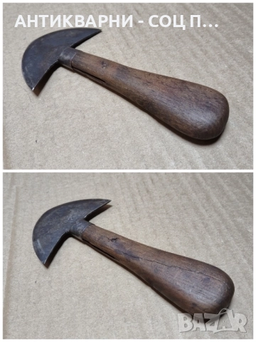 Стар Кован Сарашки Нож, Кожарски Нож. , снимка 5 - Антикварни и старинни предмети - 52393709