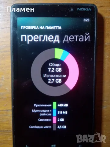 Смартфон Nokia Lumia 820 без забележки, неизползван, като нов, снимка 5 - Nokia - 49019041