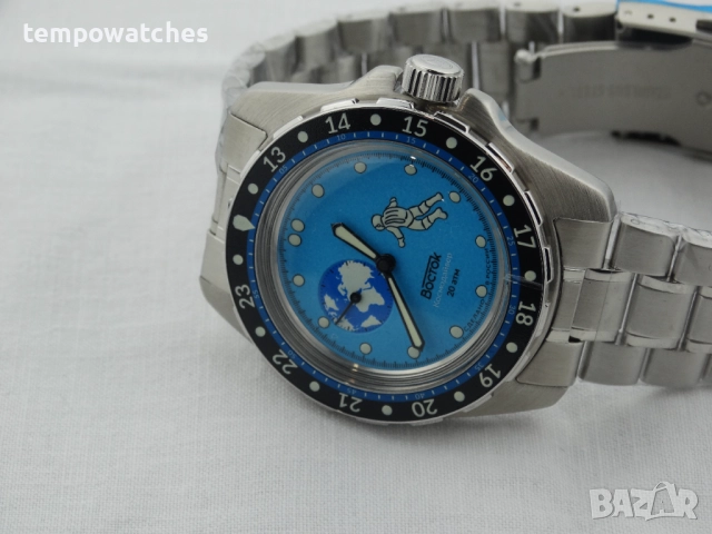 ВОСТОК АМФИБИЯ АВТОМАТИЧЕН ref: 14031Г - “КОСМОДАЙВЕР”- “ЗЕМЛЯНИН” 1 - ЛИМИТ - 730 бр., снимка 4 - Мъжки - 52942848