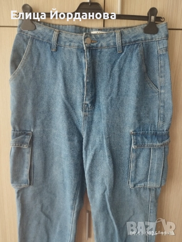 Големи дамски карго дънки, снимка 5 - Дънки - 52350710