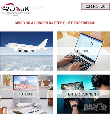  RDSJK Батерия за лаптоп Asus ZenBook K, снимка 7 - Батерии за лаптопи - 50683688