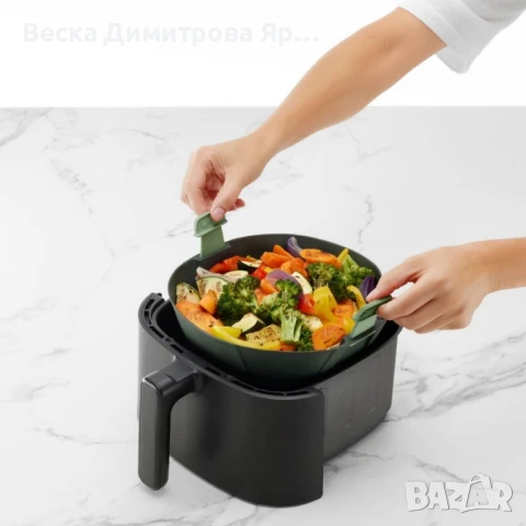 Кошничка за фритюрник с горещ въздух Lekue, оребрена, снимка 2 - Фритюрници - 50622431