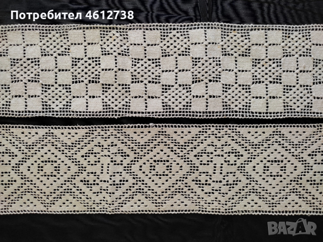 Старинни антредьо и дантели, снимка 2 - Други ценни предмети - 53206168