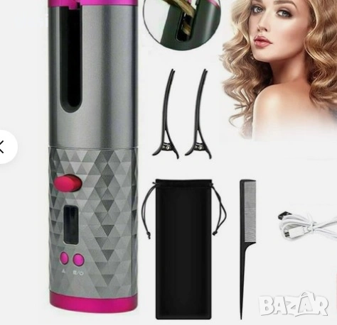 Машина за къдрици безжична зареждаща батерия, снимка 2 - Продукти за коса - 53584266