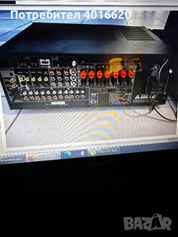 Denon AVR 488 R 5.1 surround receiver + 5 speakers and Subwoofer, снимка 3 - Аудиосистеми - 53192594