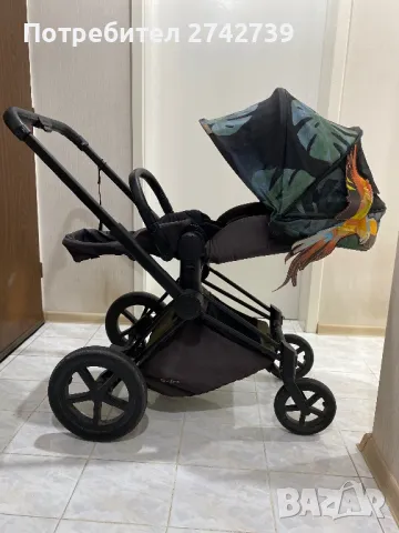 Лимитирана серия количка Cybex Priam Lux Birds of Paradise, снимка 5 - Детски колички - 47118198