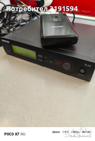 Shure SLX4 Безжична система за кларинет,китара,Сакс,бузуки и т.н, снимка 3 - Други - 50452026