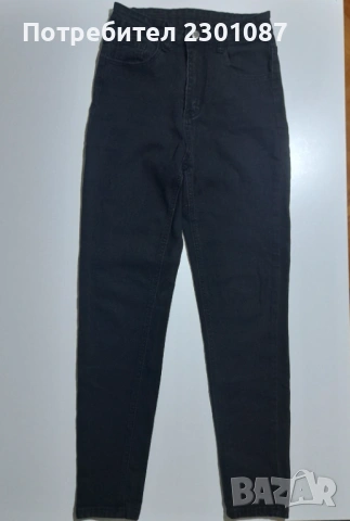 Черни дамски еластични дънки Shein, снимка 2 - Дънки - 53057531