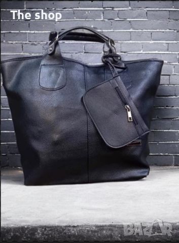 Дамска кожена чанта с аксесоар (001) - 5 цвята, снимка 7 - Чанти - 45857106
