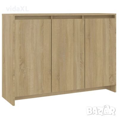 vidaXL Бюфет, дъб сонома, 102x33x75 см, ПДЧ（SKU:809776, снимка 1 - Бюфети - 46030865