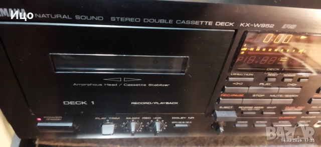 Jamaha KX-W952 двоен касетен дек Japan, снимка 5 - Декове - 53891910