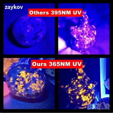 30 W 365 nm UV фенер USB акумулаторна черна светлинна факел UV лампа, снимка 4 - Други инструменти - 48086840