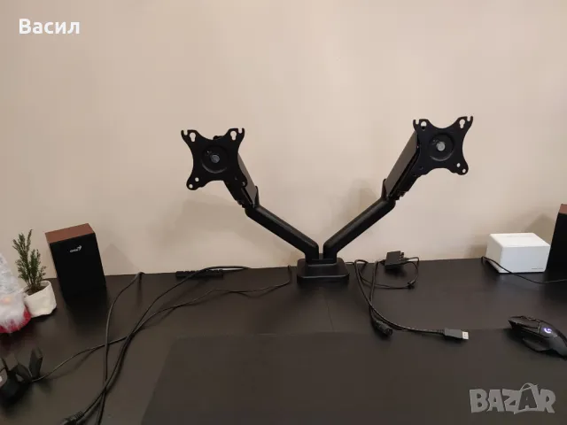 Turbo-X Monitor Stand - двойна стойка за монитори, снимка 6 - Стойки, 3D очила, аксесоари - 48521987