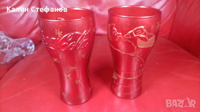 Новогодишни разноцветни чаши на кока кола, мат, снимка 4 - Чаши - 53699812