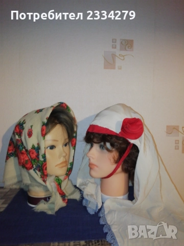 Стари забрадки към народни-фолклорни носии. , снимка 2 - Антикварни и старинни предмети - 51055419