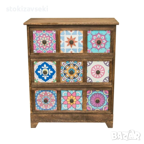 Арт шкаф, кафяв цвят, 62*30*75см, снимка 2 - Шкафове - 53508226