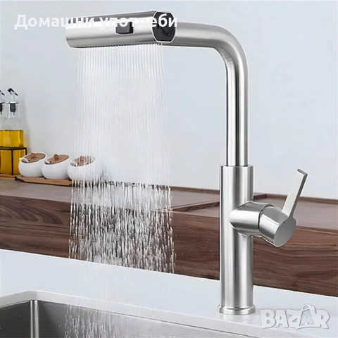 Актуализация на 3-в-1 смесител: 360° Въртене, Пръскане, Спестяване, снимка 6 - Аксесоари за кухня - 53110869