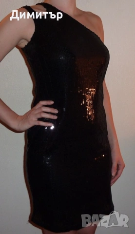 Искряща черна рокля Next, снимка 12 - Рокли - 54246447