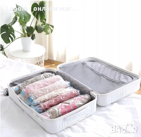 Комплект пликове за вакуумиране Ruhhy, За многократна употреба, 4 размера, 10 бр, снимка 5 - Кутии за съхранение - 52549906