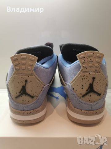 Jordan 4 UNC Мъжки Обувки 43 EUR+ Кутия, снимка 4 - Маратонки - 46453524