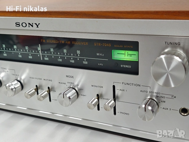 ретро стерео усилвател ресийвър Hi-Fi SONY STR-7045, снимка 3 - Ресийвъри, усилватели, смесителни пултове - 53645458