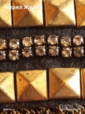 Старинна етнографски стил месингова брошка украшение за носия колекция 52207, снимка 3 - Други - 52546503