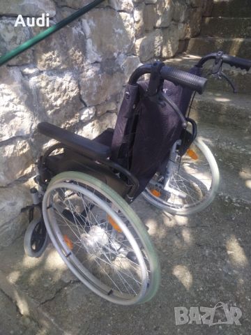 Сгъваема инвалидна рингова количка BREEZY  Ширина на седалката 52см, снимка 7 - Инвалидни колички - 45270477