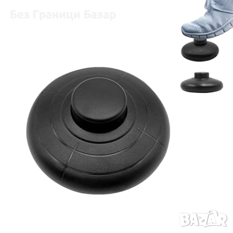 Нови 2 броя комплект Крачен бутон за лампа 70мм – Черен превключвател Push ON/OFF
