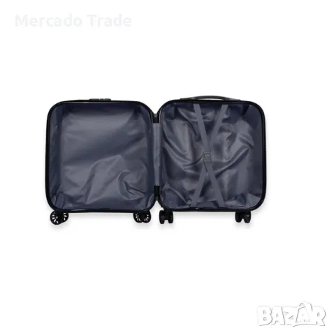 Детски куфар Mercado Trade, 3D, ABS, Лисица, Син, снимка 5 - Куфари - 47256220