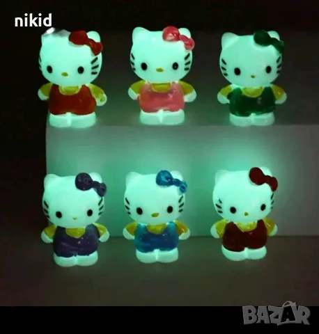 5 бр Hello Kitty Коте Кити малки Пластмасови PVC сет фигурки играчки за торта украса играчка фигурка, снимка 5 - Фигурки - 47933302