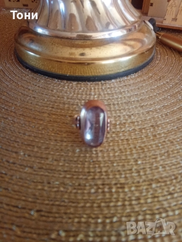 Александрит, златен пръстен 