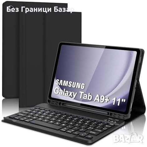 Нов Защитен Кейс с Клавиатура за таблет Galaxy Tab A9+ 11'' Магнит, Самсунг