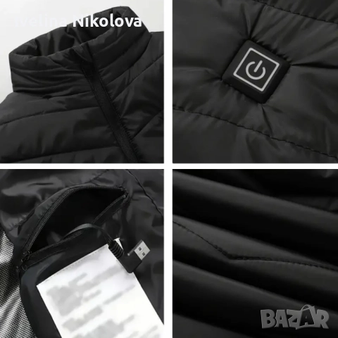 Електрически отопляем елек за зимния период с USB захранване - Unisex, снимка 4 - Други - 52423658