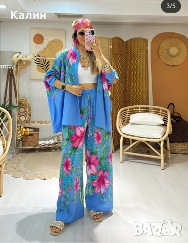 Дамски комплекти с флорален мотив - няколко цвята - 25€, снимка 3 - Комплекти - 53972257