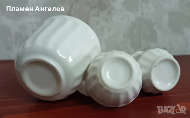 Порцеланов комплект за кафе. , снимка 6 - Сервизи - 51739984