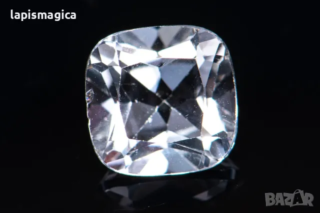 Бял топаз 1.69ct 7mm cushion шлифовка #5, снимка 1 - Други - 48350086