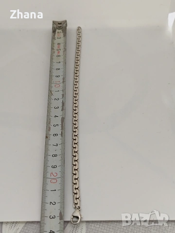 Красива сребърна гривна маркирана проба 925, снимка 4 - Гривни - 53063906