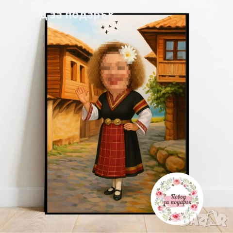 Дигитална карикатура за жена , снимка 2 - Подаръци за жени - 53469671