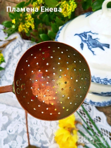 Големи медни прибори, снимка 6 - Прибори за хранене, готвене и сервиране - 54135263