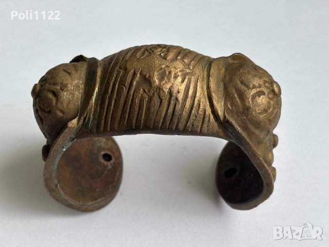 Възрожденска гривна рогатка, снимка 3 - Антикварни и старинни предмети - 51745078